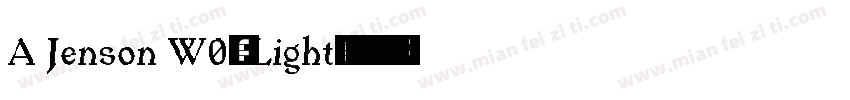 A Jenson W04 Light字体转换